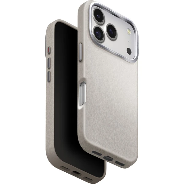 UNIQ Lyden Premium Leatherette MagClick MagSafe kryt iPhone 17 Pro Clay