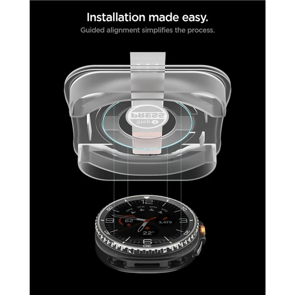 Spigen Glass tR EZ Fit 2 Pack sklo Galaxy Watch8 Classic (46mm) čiré (2 ks) - Ochranné folie a skla - Obrázek bbf9e136f06b441eafe11451e1668975
