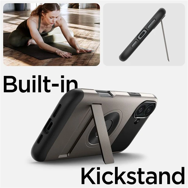 Spigen Slim Armor MagSafe kryt iPhone 16 gunmetal - Pouzdra - Obrázek bc388783cb0f431f8d5dce1da5ba63f9