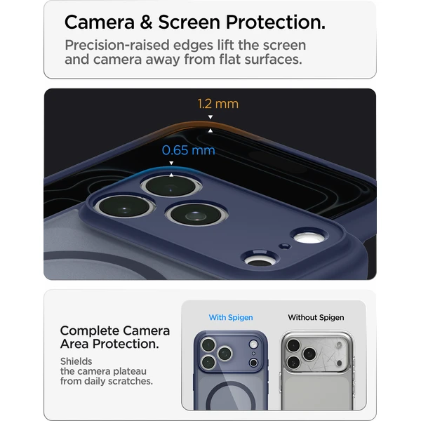 Spigen Ultra Hybrid MagSafe kryt iPhone 18 Pro/17 Pro frost deep blue - Pouzdra - Obrázek bc418da6f6a840389156ef6a747ff442