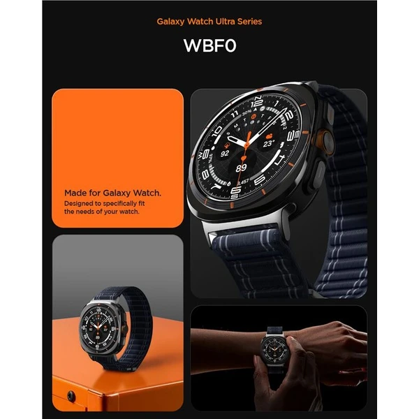 Spigen Fabric Band řemínek (hook-and-loop) Samsung Galaxy Watch Ultra 47mm námořně modrý - Řemínky - Obrázek bc475b14b5494432a049e0460c08c6a2