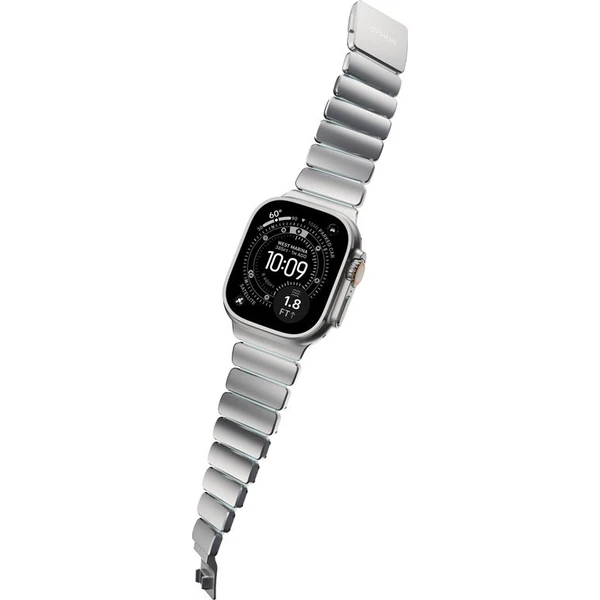 Nomad Stratos Band FKM řemínek Apple Watch 45/46/49mm Natural Titanium/Icy Blue - Řemínky - Obrázek bc6bffe2283d4f4c855ddf6b98e5a914
