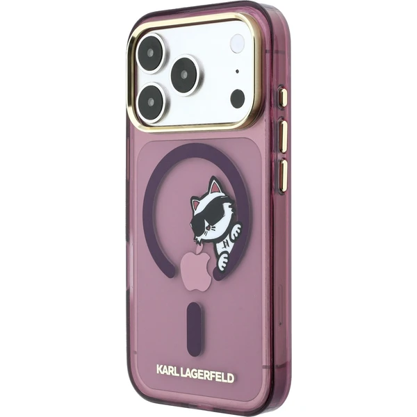 Karl Lagerfeld IML Choupette Peekaboo Magsafe kryt iPhone 18 Pro Max vínový - Pouzdra - Obrázek bc781a4d140b4cd39fac865600c24493