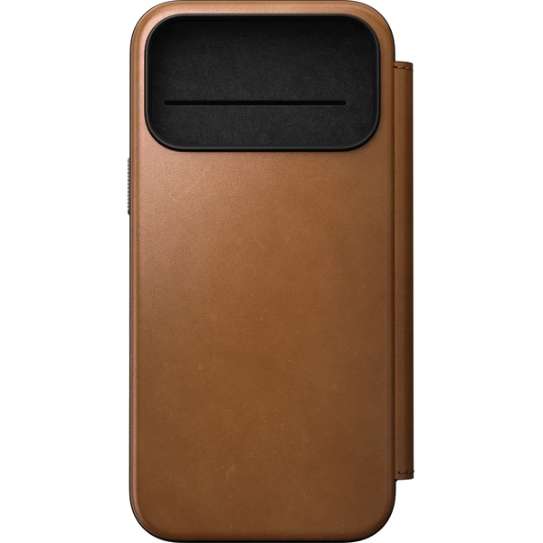 Nomad Modern Leather Folio MagSafe kožené pouzdro iPhone 17 Pro Max/18 Pro Max English Tan - Pouzdra - Obrázek bc82d13257544b03a4da897ca733a785