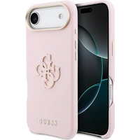 Guess PU Resin Logo kryt iPhone Air růžový - Pouzdra