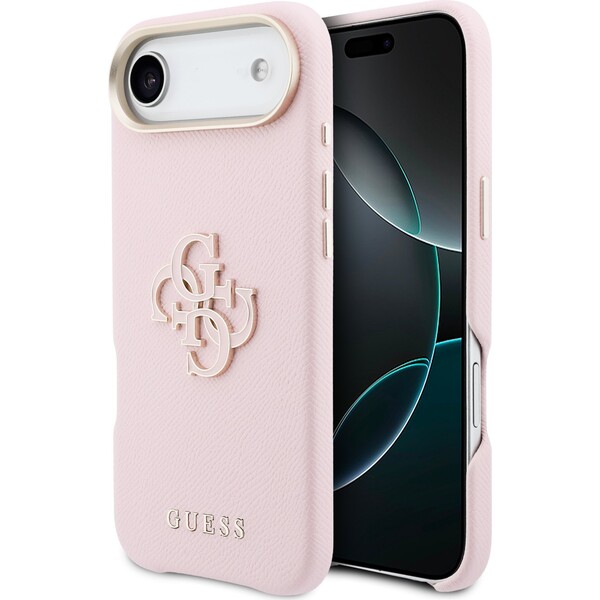 Guess PU Resin Logo kryt iPhone Air růžový