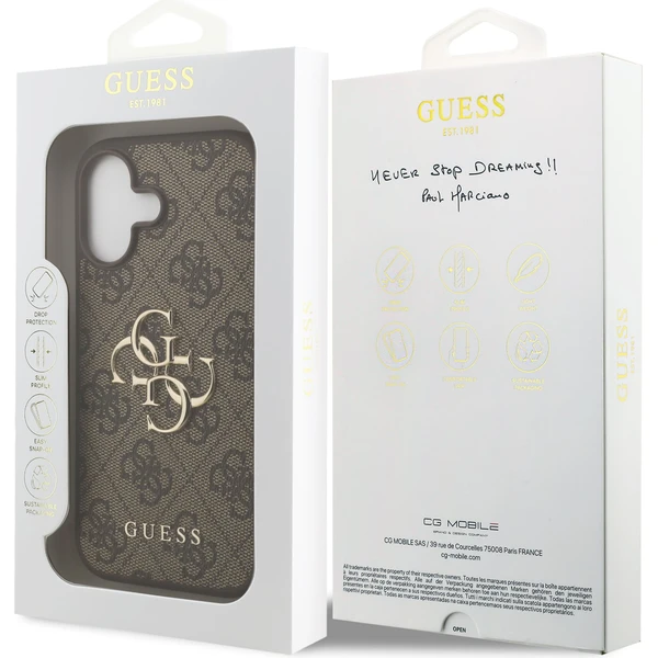 Guess PU 4G Metal Logo kryt iPhone 17 hnědý - Pouzdra - Obrázek bc8c87ce6c0c4708a8f8992baf92835f