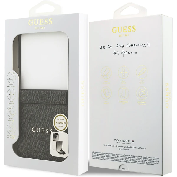 Guess PU Leather 4G Colored Ring Magnetic kryt Samsung Galaxy Z Flip 7 černý - Pouzdra - Obrázek bc9def20e1504a15b2471bdeae50dad2