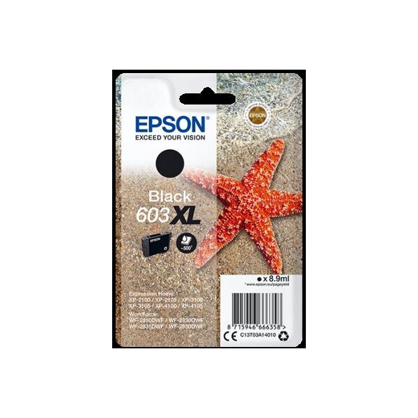 Inkoustová náplň Epson 603 XL - černý