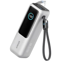 Anker Zolo powerbanka (25000mAh) 165W, s kabelem USB-C stříbrná - Powerbanky