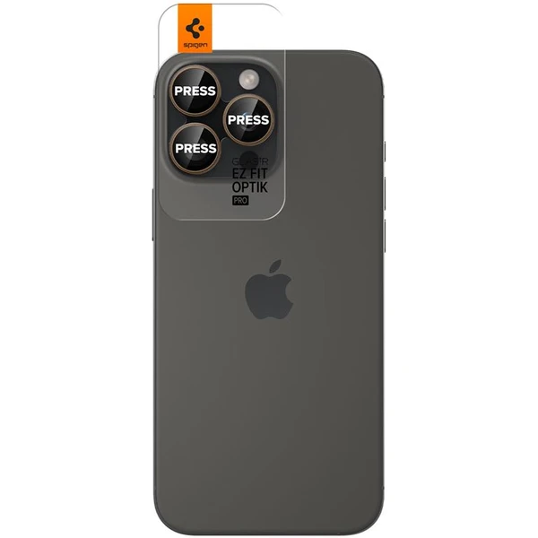 Spigen Glass tR EZ Fit Optik Pro skla iPhone 17-16 Pro/17-16 Pro Max pouštní titan (2 ks) - Ochranné folie a skla - Obrázek bcdd996305a046c2b45635bd6cdb8dae