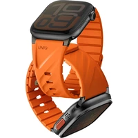 UNIQ Fluo Magnetický řemínek pro Apple Watch (49-40mm) Volt Orange - Řemínky