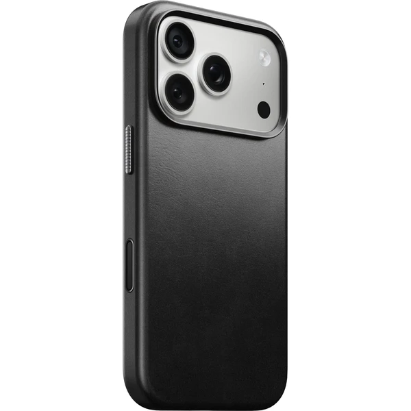 Nomad Traditional Leather (Horween) MagSafe kožený kryt iPhone 17 Pro/18 Pro Black - Pouzdra - Obrázek bd58755fb48146eb84289944ffcfb8f3