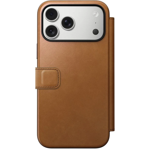 Nomad Modern Leather Folio MagSafe kožené pouzdro iPhone 17 Pro Max English Tan - Pouzdra - Obrázek bd6a4db2caec466ba99ecc59be3aea34