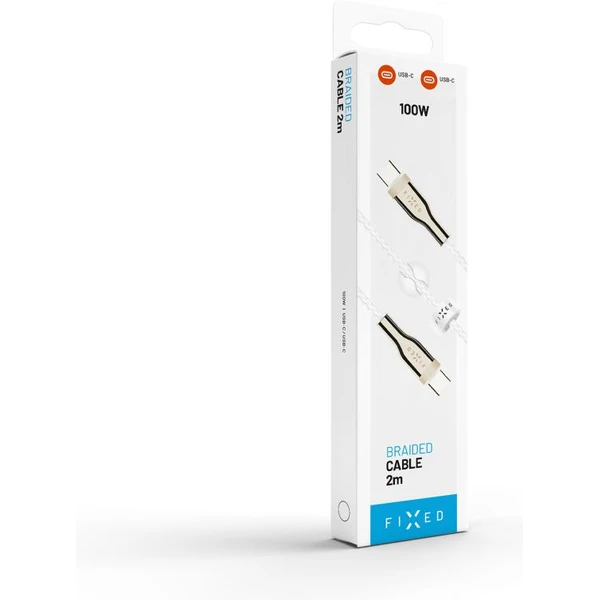 FIXED USB-C/USB-C napájecí kabel 100W 2m bílý - Kabely a redukce - Obrázek bd6bdf3af2e84ff7bd094b00d7261e39