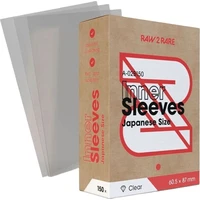 Raw2Rare Inner Sleeve Japanese ochranný obal na karty, 150 ks čirý - Obaly na karty