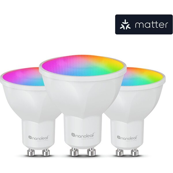 Nanoleaf Essentials Matter Wi-Fi GU10 Smart Bulb chytrá žárovka 3 Pack - Žárovky - Obrázek bdcbbbb06dad4a85bea7d7b029629f69
