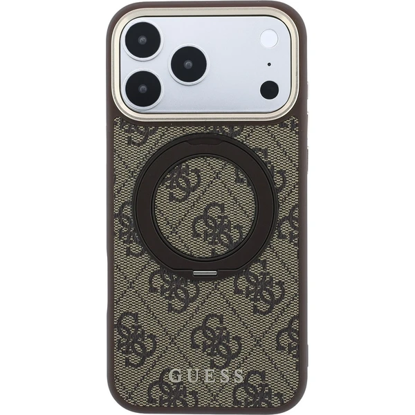 Guess PU 4G Ring Stand MagSafe kryt iPhone 18 Pro hnědý - Pouzdra - Obrázek bddf69ad923c47b4a8bf654b3141876f