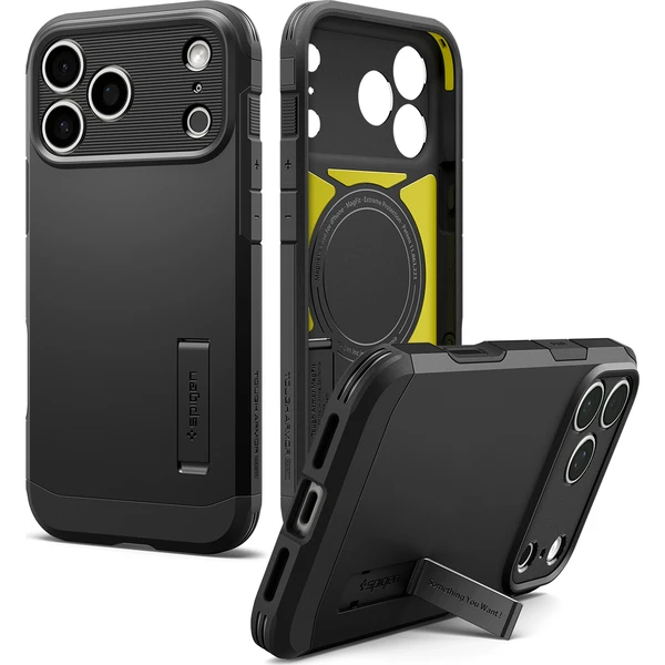 Spigen Tough Armor T MagSafe kryt iPhone 18 Pro/17 Pro black - Pouzdra - Obrázek bdfe44eab7d5460394461d846d69f8f0