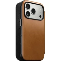 Nomad Modern Leather Folio MagSafe kožené pouzdro iPhone 17 Pro English Tan - Pouzdra