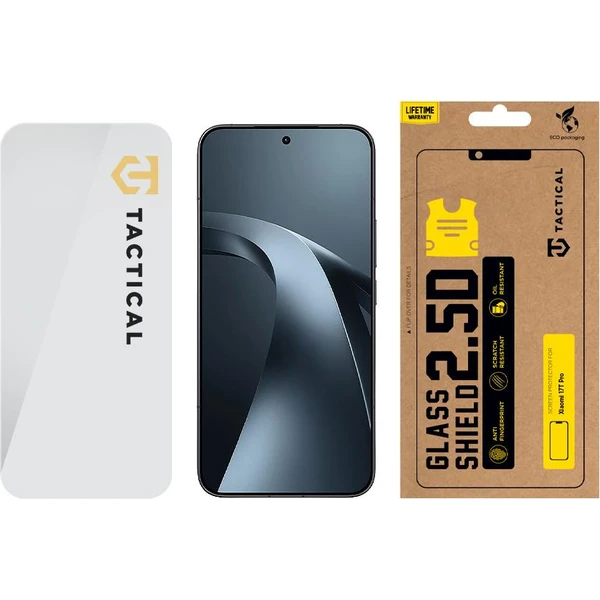 Tactical Glass Shield 2.5D sklo pro Xiaomi 17T Pro čiré - Ochranné folie a skla - Obrázek be0a22a343b345e0a9bdd6b550d924ed