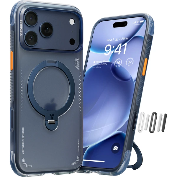 Torras Ostand Q3 Air MagSafe kryt iPhone 17 Pro Max midnight blue - Pouzdra - Obrázek be204f411dbc42e1bc501af108d9cd05