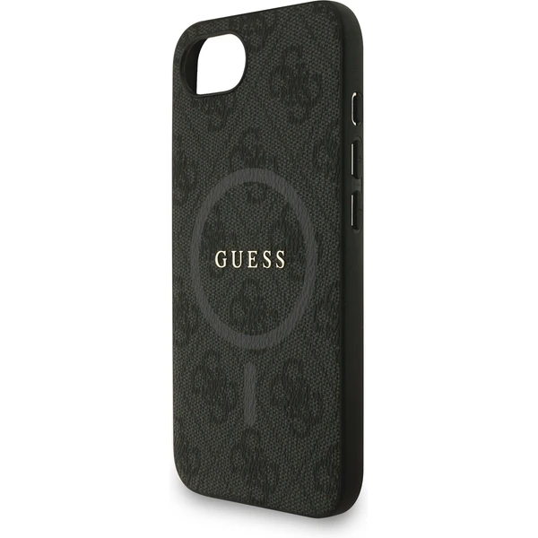 Guess PU Leather 4G Colored Ring Strap MagSafe kryt iPhone 17e/16e černý - Pouzdra - Obrázek be250b7c371a4c4db0f47b6e38403e2a