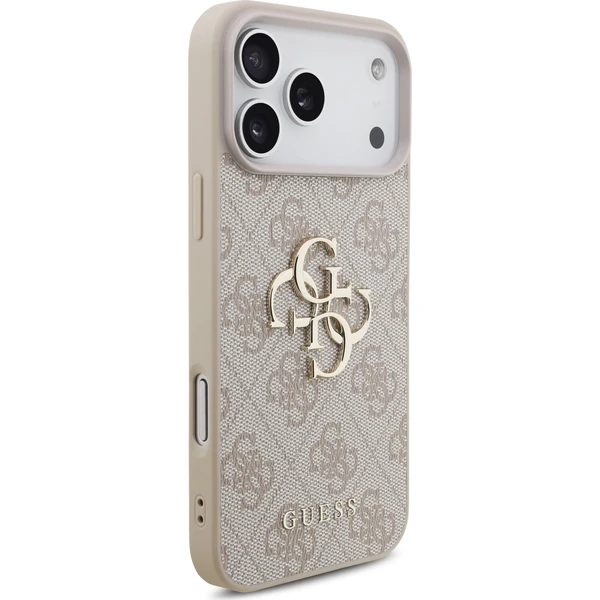 Guess PU 4G Metal Logo kryt iPhone 18 Pro Max růžový - Pouzdra - Obrázek be47b7a48fb9459f9551b2df6fb4a764