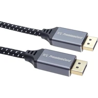 PremiumCord DisplayPort 1.4/DisplayPort 1.4 kabel 8K 5m černý/bílý - Kabely a redukce