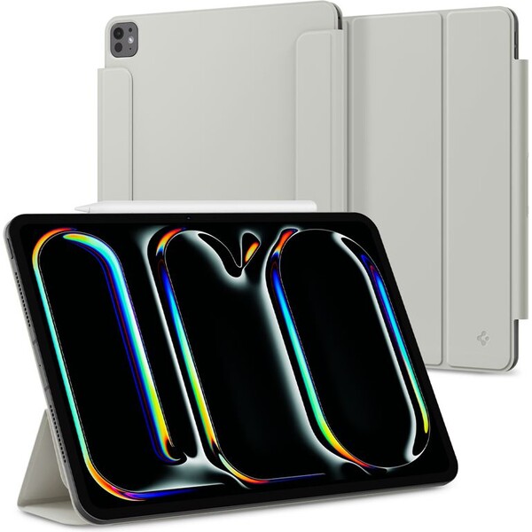 Spigen Air Skin Folio OneTap pouzdro iPad Pro 13" (2024) šedé