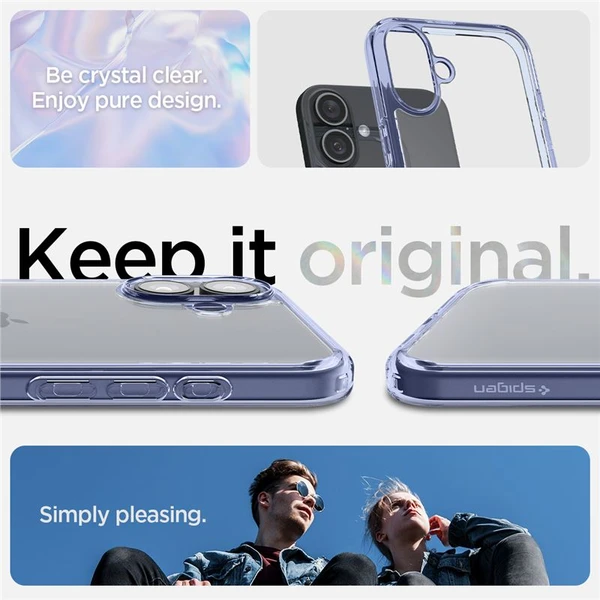 Spigen Ultra Hybrid kryt iPhone 16 sky crystal - Pouzdra - Obrázek be71d17bc5cd4e9b9b6f92120891c29f
