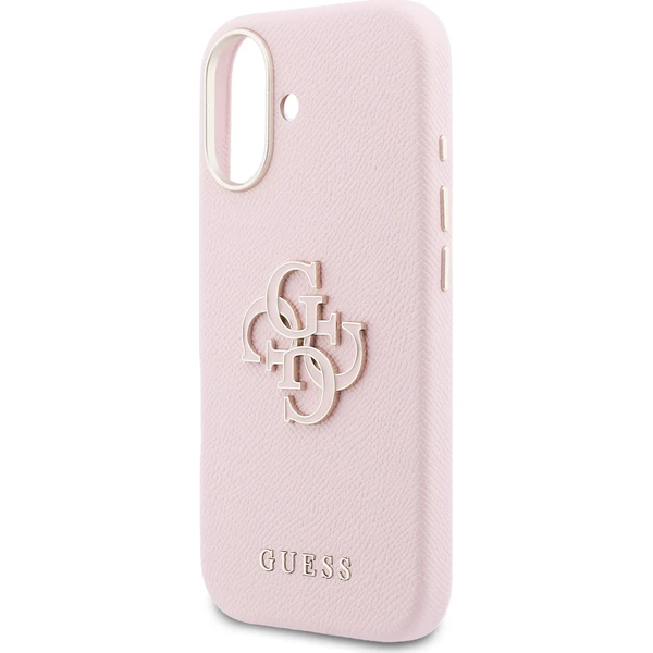 Guess PU Resin Logo kryt iPhone 17 růžový - Pouzdra - Obrázek be93d38a88e146eea1d228be73fe1f3f
