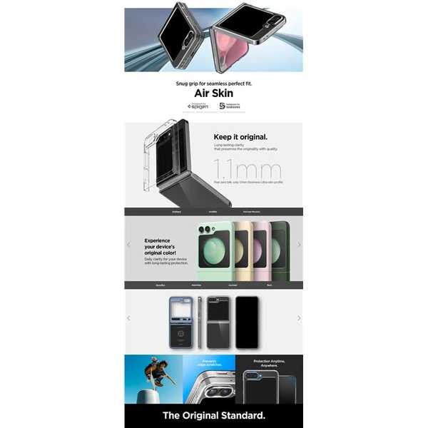 Spigen Air Skin kryt Samsung Galaxy Z Flip6/Z Flip7 FE čirý - Pouzdra - Obrázek beaaa8e24b454e5eae0d666746befc11