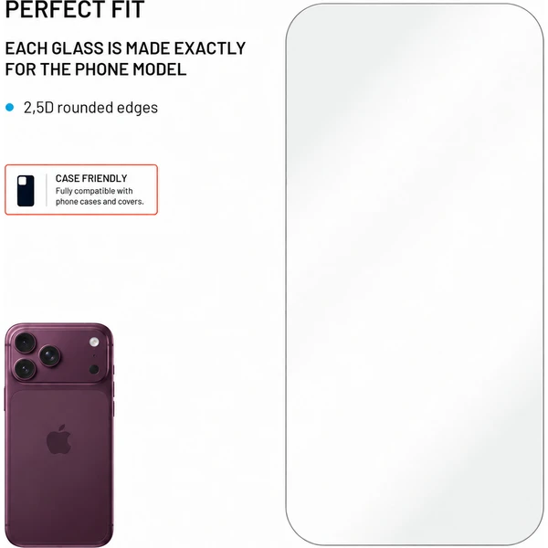 FIXED 2,5D tvrzené sklo s aplikátorem Apple iPhone 18 Pro Max, 2ks čiré - Ochranné folie a skla - Obrázek beb6062a1f8b4a0c8fee0f7dcfbc59b0