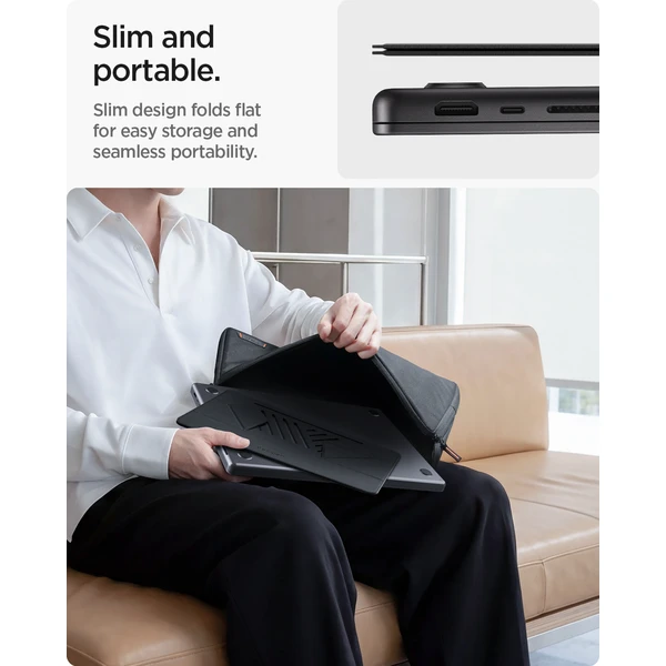 Spigen Slim Fold Laptop Stand LD201-S6 stojánek černý - Stojánky - Obrázek bec5c80c583247348c6c3459c542b50f