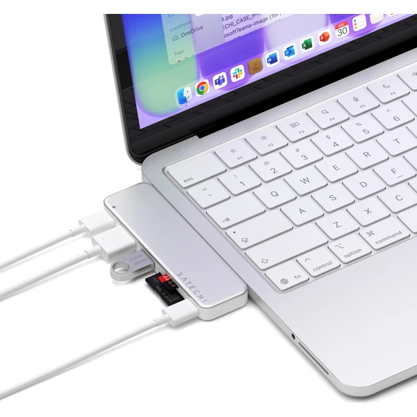 Satechi USB-C Snap Hub (MacBook Neo) stříbrný - USB huby - Obrázek bef27b644429499dbba5ddc5f999df37