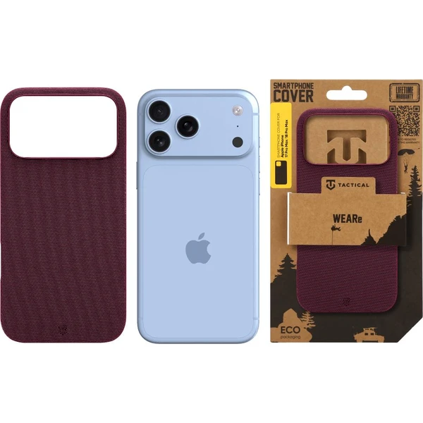 Tactical MagForce WEARe MagSafe kryt Apple iPhone 17 Pro Max/18 Pro Max Burgundy - Pouzdra - Obrázek bf11782bbaef4882893a55a9eab89f2f