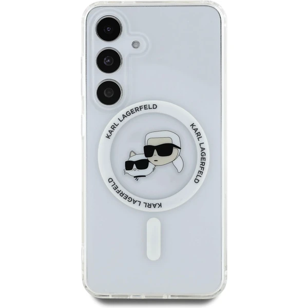Karl Lagerfeld IML K&CH Heads MagSafe kryt Samsung Galaxy S25 čirý - Pouzdra - Obrázek bf3ee34b34f34132b0c65d72ab188773