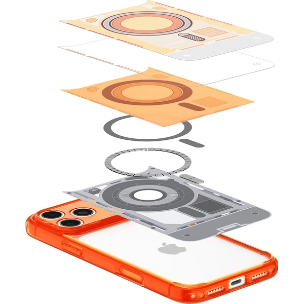 Spigen Ultra Hybrid MagSafe kryt iPhone 18 Pro Max/17 Pro Max c-one tangerine - Pouzdra - Obrázek bf5db2eda73f4bb8a088f20a9bdab521