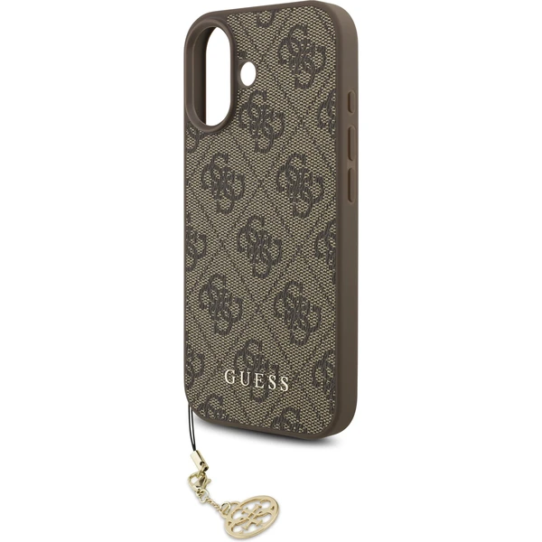 Guess 4G Charm kryt iPhone 17 hnědý - Pouzdra - Obrázek bf712957a03c40de9c4da91dc904b91a