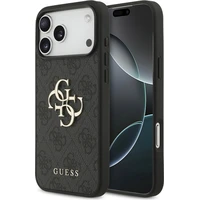 Guess PU 4G Metal Logo kryt iPhone 17 Pro Max šedý - Pouzdra