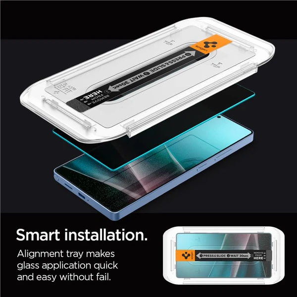 Spigen Glass tR EZ Fit HD (Privacy) tvrzené sklo Samsung Galaxy S25 Ultra (2 ks) - Ochranné folie a skla - Obrázek bf8f10a902a246dcaa4113be96a83e2d