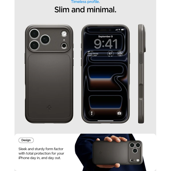 Spigen Thin Fit MagSafe kryt iPhone 18 Pro/17 Pro gunmetal - Pouzdra - Obrázek bfcc917f31ad45c0bbfc066fe404b1b5