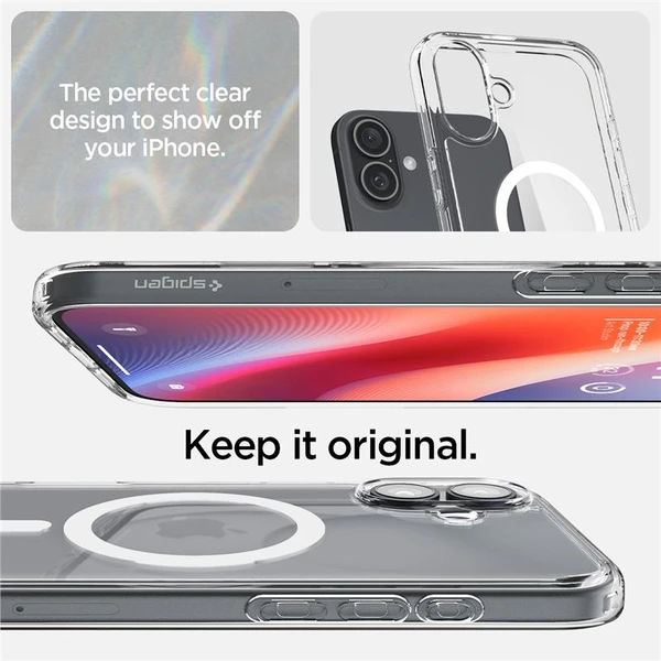 Spigen Ultra Hybrid MagSafe kryt iPhone 16 white - Pouzdra - Obrázek bfdc20e8cc434200a20ae17fd7b2a9d7