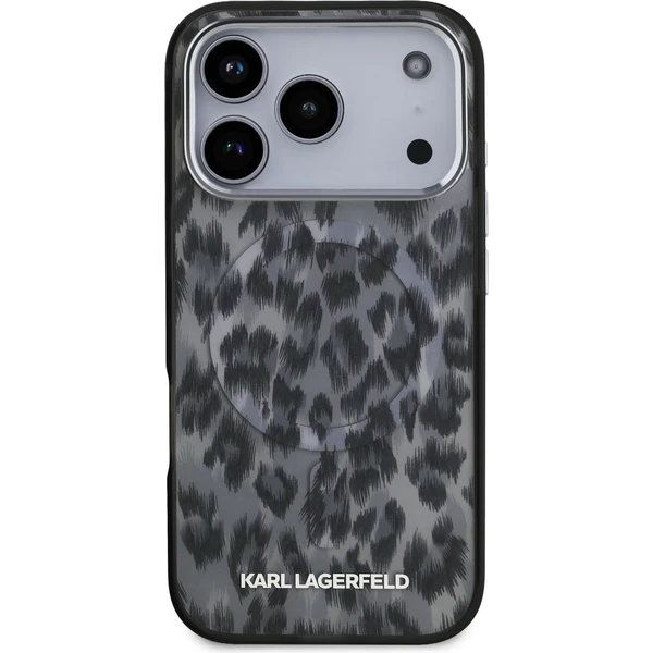 Karl Lagerfeld IML Leopard MagSafe Zadní Kryt pro iPhone 17 Pro šedý - Pouzdra - Obrázek bfe03fae274f49cb91fb5cc82cbf5441