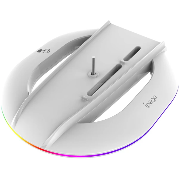 iPega P5S035SA vertikální stojan s USB-A a RGB pro PS5 Slim/PS5 Pro bílý - Stojánky - Obrázek c0038c1c27104e46a789403d22f9169f
