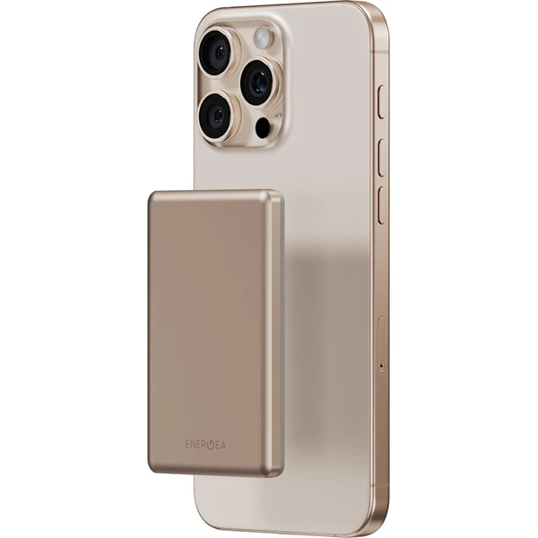 ENERGEA AluPac Mini 5K, MagSafe hliníková powerbanka, 5000mAh, zlatá - Powerbanky - Hlavní obrázek