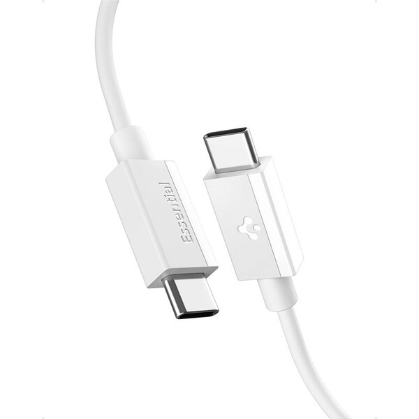 Spigen Essential USB-A/USB-C kabel (60W) 1 m bílý (EB6010AC)