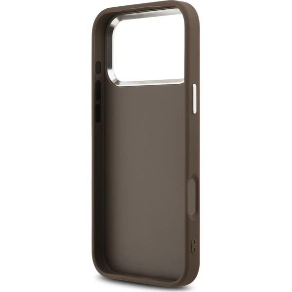 Guess PU 4G Metal Logo kryt iPhone 17 Pro Max stříbrný/hnědý - Pouzdra - Obrázek c0508195e0a94057814147e1a3f17685