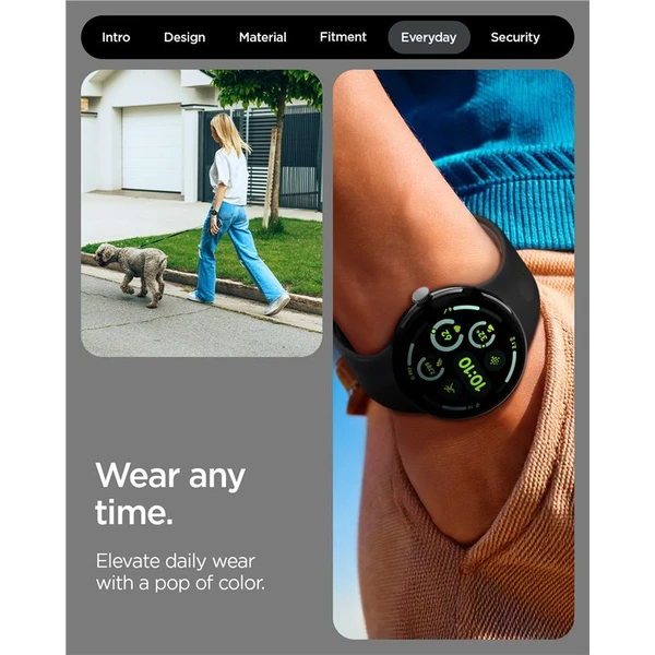 Spigen Nano Pop Band řemínek Google Pixel Watch 4/3/2/1 (41mm) černý - Řemínky - Obrázek c0574fb276624365bf0b82926538d8e3